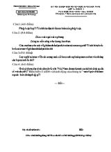 Đề thi chọn đội tuyển học sinh giỏi tỉnh lớp 9  vòng 1 năm học 2015  2016 - Môn Giáo dục công dân